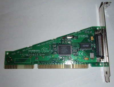 Symbios Logic ISA SCSI PC Vintage Computer Controller Card SYM20403 - Image 1 of 2