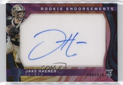 2023 Panini Illusions Rookie Endorsements /334 Jake Haener #RE-JHR Auto RC - Image 1 of 2