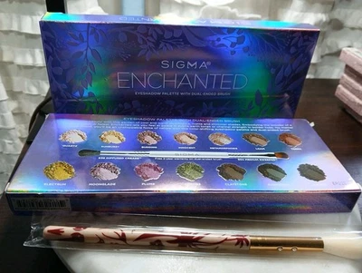 Sigma Beauty Enchanted Eyeshadow Palette w/Brush~12 Duochrome Shades NIB + Brush - Image 1 of 2