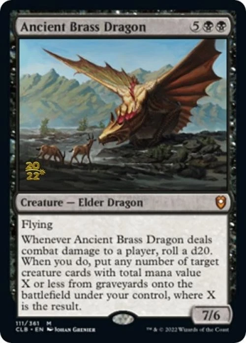 Ancient Brass Dragon -Foil Light Play MTG Promos: Prerelease Cards - Image 1 of 1