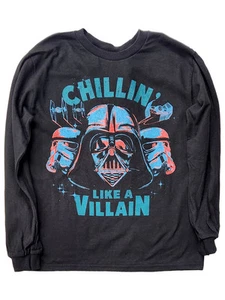 Star Wars Boys Black Star Wars Darth Vader Villain Tee Shirt T-Shirt Small 8 - Picture 1 of 2