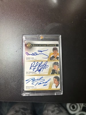Bobby Orr/Ray Borque/Brad Park Sign Of The Times 13/15 - Image 1 of 4