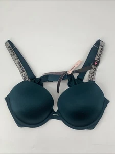 Neu mit Etikett Victoria's Secret Bombshell sehr sexy grün Übergröße 2 Cup-Größen Strass 36C - Bild 1 von 6