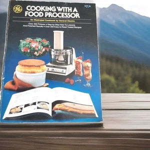 GE Cooking With A Food Processor Cookbook Illustrated MCM Exc Cond - Picture 1 of 6