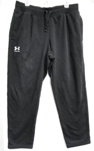 Under Armour Loose Fit Cold Gear Sweatpants Black Fleece Lined Men's Size XL - Picture 1 of 7