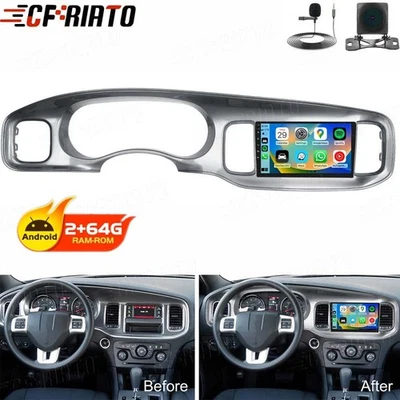 Carplay Android 15 Car Stereo Radio GPS Navi For Dodge Charger SE/SXT 2011-2014 - Image 1 of 4