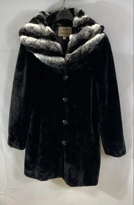Dennis Basso женщин черный искусственного меха пальто размер XXS - Изображение 1 из 4