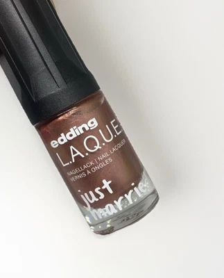 edding LAQUE L.A.Q.U.E. Nagellack 291 HEY DAY braun chrome metallic 8 ml - Bild 1 von 4