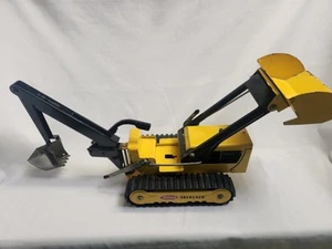 Vintage 1960s No. 534 Tonka Trencher Backhoe Loader Pressed Steel Working - Picture 1 of 22