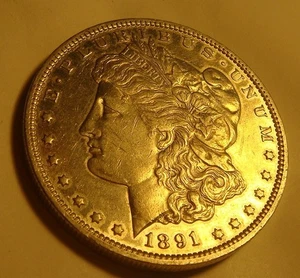1891 O Morgan Dollar XF - Picture 1 of 2