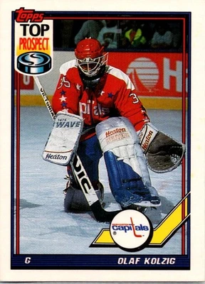 1991-92 Topps Olaf Kolzig Washington Capitals #290 - Image 1 of 2