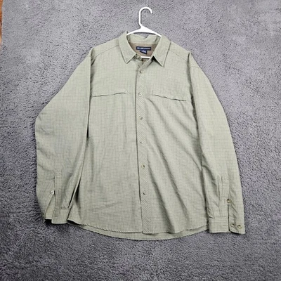 Camisa ExOfficio Para Hombres XXL Abotonada Cuadros Manga Larga Exterior Informal Foto 1 de 4