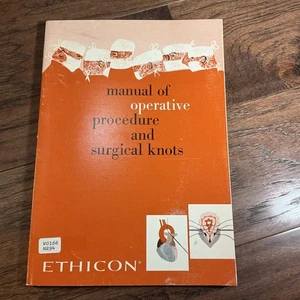 Manual of Operative Procedure and Surgical Knots.  Ethicon; 1961, 12th edition - Imagen 1 de 3