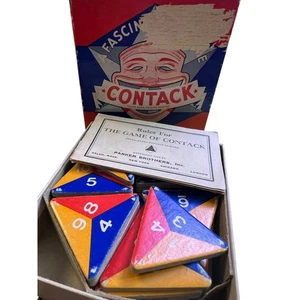 Vintage CONTACK Brettspiel 1939 OVP komplett alle Teile Anleitung  - Bild 1 von 15
