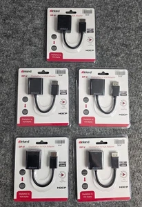 Inland DisplayPort to VGA Adapter 5 Pack Full HD 1080p Plug Play HDCP - Picture 1 of 3