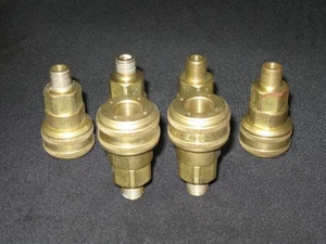 B34C SERIE 30 ACCOPPIATORI ATTACCHI RAPIDI PNEUMATICI 1/4-18 NPTF MASCHIO FILETTATURA TUBO - Foto 1 di 1