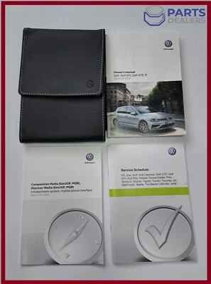 VW GOLF MK7 2017-2020 GTI GTD R HANDBOOK OWNERS MANUAL SERVICE BOOK WALLET PACK - Image 1 of 4