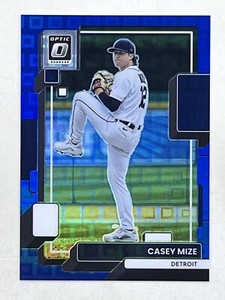 Casey Mize 2022 Panini Donruss Optic Blue Pandora Prizm /99 #161 Tigers Card