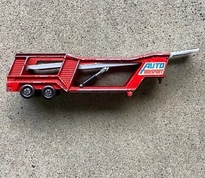 Vtg 70s Matchbox Super Kings K-10 Car Transporter Trailer Only Auto Diecast 1976 - Image 1 of 4