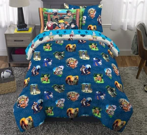Boys Naruto Anime Comforter Sheet Set Sham 5 Piece Twin Bedding New Super Soft - Picture 1 of 3