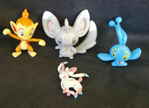 Pokemon Sylveon Chimchar Manaphy Authentic Figure Collection Lot Takaratomy Tomy Cover