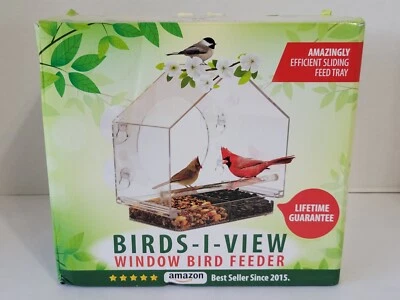 Alimentador de ventana Birds-I-View: diseño duradero y fácil de limpiar para observación de aves en el patio trasero Foto 1 de 4