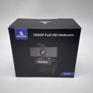NexiGo N660 1080P Business Webcam, Dual Microphone & Privacy Cover, USB FHD Web - Picture 1 of 4