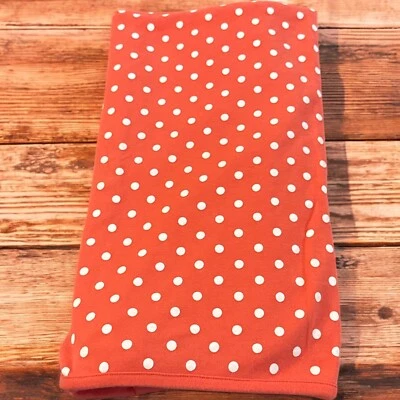 Manta de recepción de algodón coral rosa naranja blanco lunares bebé- Foto 1 de 4