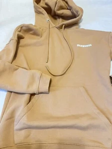 Balenciaga Hoodie camelbraun hellbraun Größe Small gebraucht, in einwandfreiem Zustand Baumwolle schweres Logo - Bild 1 von 8
