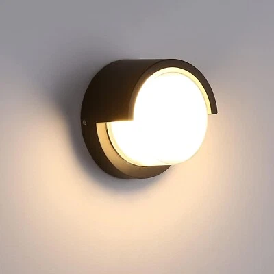 Applique Lampada Da Parete LED Per Esterno Rotondo 15 W Giardino Balcone IP65 - Immagine 1 di 4