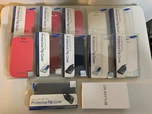 Samsung Galaxy S3 S III Original Flip Cover Hard Shell Snap Case - Lot of 12 - Picture 1 of 9