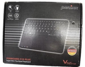 Periboard 510 Plus Super Mini Touchpad Keyboard Perixx Black NEW -FREE/FAST SHIP - Picture 1 of 2