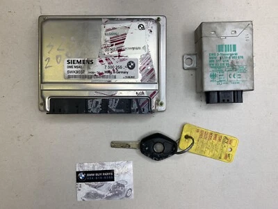 Juego de módulos de control del motor Bmw E46 328i 2000 DME MS42 ECU ECM KEY OEM ✅ 750255 Foto 1 de 4
