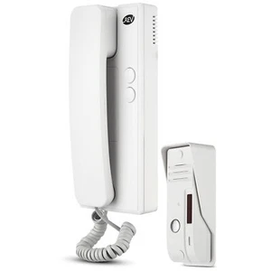 Sprechanlage Gegensprechanlage mit Türöffner 230VAC Alarmfunkt. Weiss - Bild 1 von 8