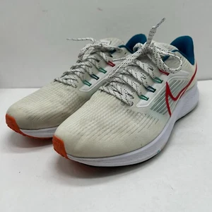Nike Shoes Mens 10.5 Air Zoom Pegasus 39 White Red Teal Running Sneakers - Picture 1 of 15