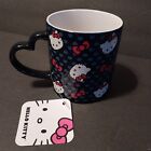 2 Hello Kitty Heart Mugs with Heart Handle New With Tags