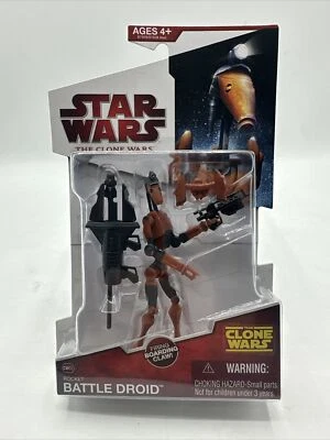 Star Wars The Clone Wars: Rocket Battle Droid / Firing Boarding Claw (2009) CW03 Foto 1 de 4