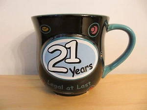 NUEVO Encore Papel Vajilla de Regalo 21 Años Taza de Celebración - Imagen 1 de 4