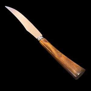 Cuchillo vintage E Parker 4,5" hoja dentada mango de baquelita Sheffield Inglaterra - Imagen 1 de 7
