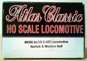 HO SCALE ATLAS ALCO C425 NORFOLK & WESTERN N&W 9366 - Picture 1 of 12