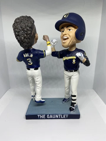 2018 Orlando Arcia/ Ryan Braun Gaunlet Double Bobblehead SGA Milwaukee Brewers Cover