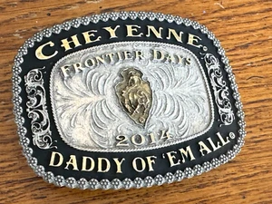 2014 Cheyenne Frontier Days Belt Buckle Montana Silversmith New Presentation Box - Picture 1 of 5