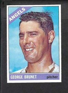 1966 Topps George Brunet # 393 NM-MT PACK FRESH