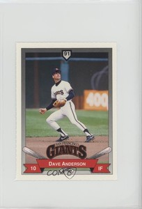 1991 PG&E San Francisco Giants Dave Anderson #18
