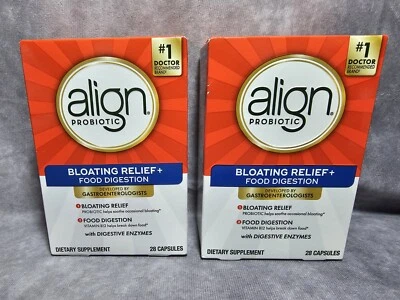 2x Align Probiotic Bloating Relief + Food Digestion -28 x 2=56 Caps Exp 12/2025+ - Image 1 of 3