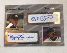 Ryan Zimmerman Autograph, 2005 Just Minors Interleague Match-Ups serial# Auto