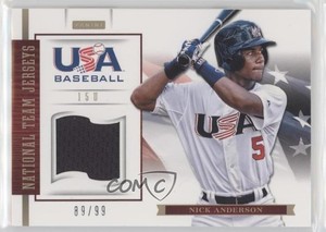 2012 Panini USA Baseball National Team 15U Jerseys /99 Nick Anderson #2