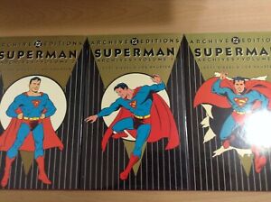 DC Archives Superman # 1, 2, 3, 4, 5, 6, 7, 8 - Complete HC Set - 1st Prints