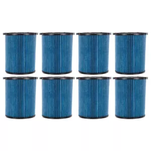 8 Pack 3-Layer Cartridge Filters #72952 for RIDGID VF5000 5-20 Gal Wet Dry Vacs - Picture 1 of 6