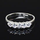 Bague bracelet anniversaire fête de mariage en or blanc gp laboratoire diamant éternel cinq pierres
